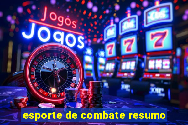 esporte de combate resumo